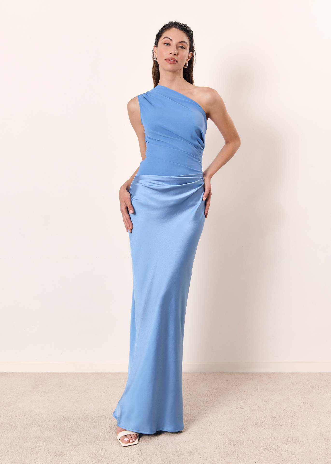 Maya Women's One-Shoulder Maxi Wedding Guest Dress