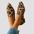 The Hills Nashville Judith Orthopedic Loafers Animal-Texture Gold-Tone Bit