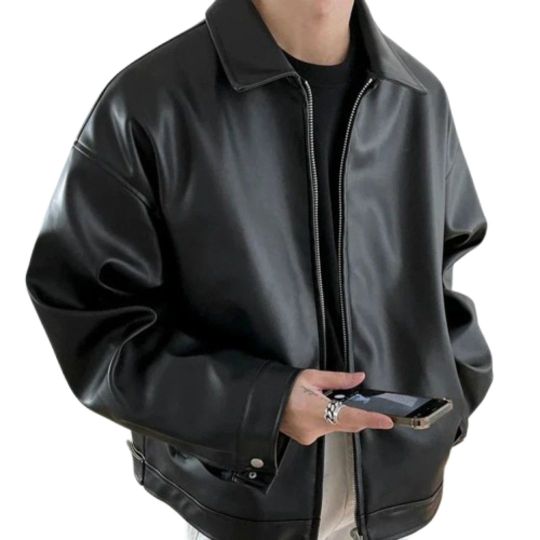 Haven Beck Men's Leather Bomber Jacket