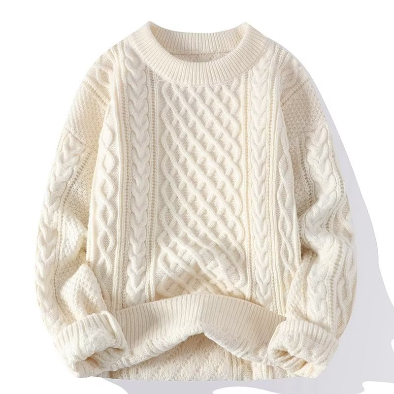 Laurent & Pierce Hayley Women's Chunky Cable-Stitch Crewneck Sweater