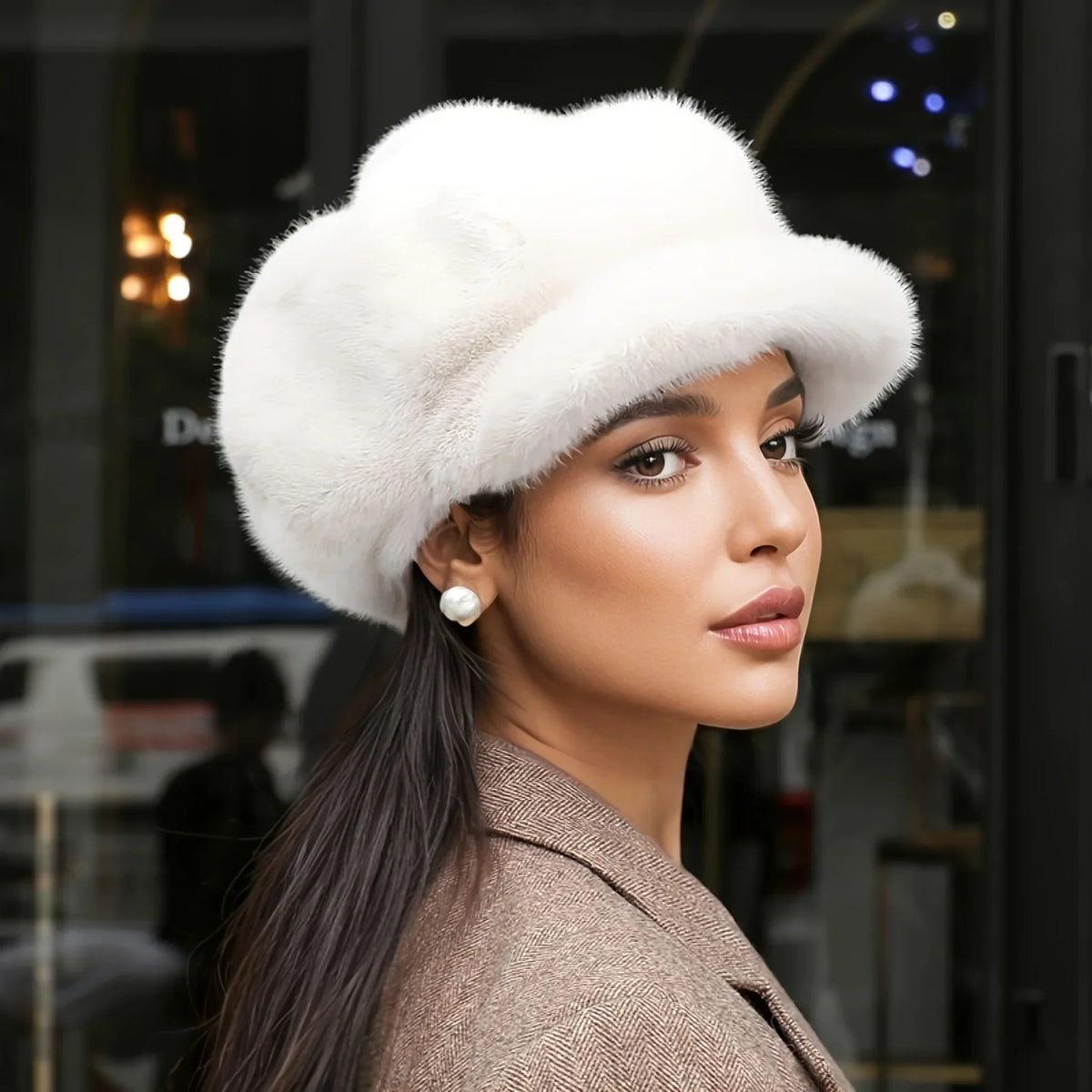 Women's Leva Faux Fur Winter Cap