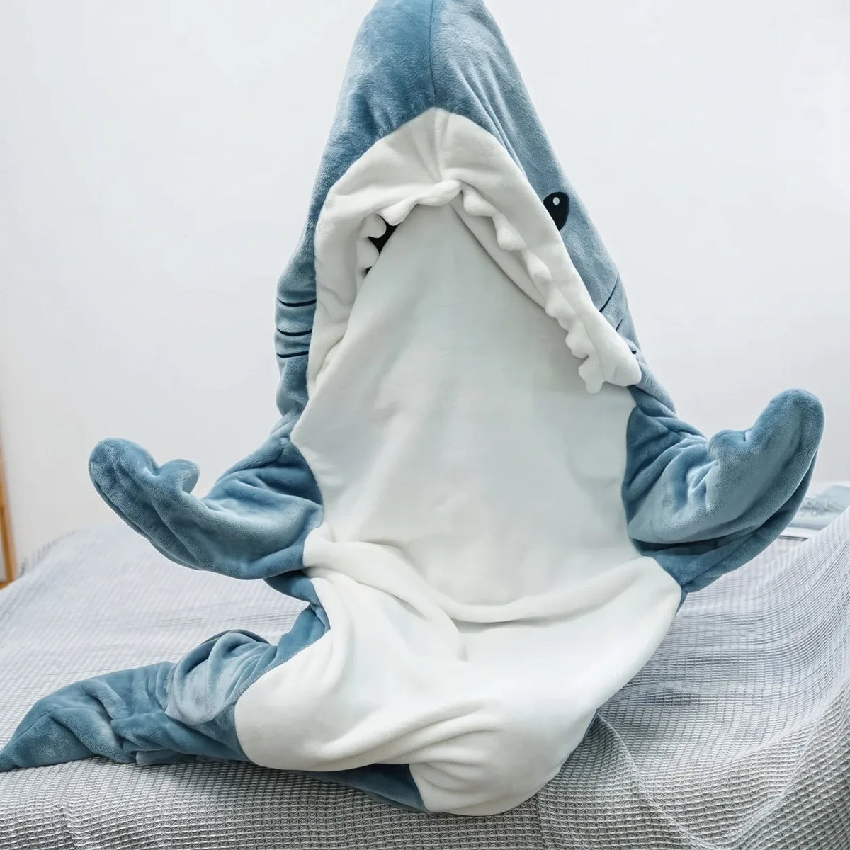 Shark Hooded Wearable Blanket