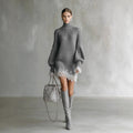 Women's Anouk Turtleneck Lace Sweater Dress