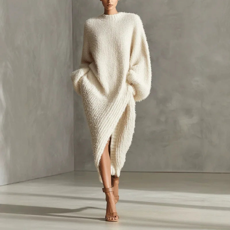 Women's Josefina Asymmetrical Hem Sweater Dress