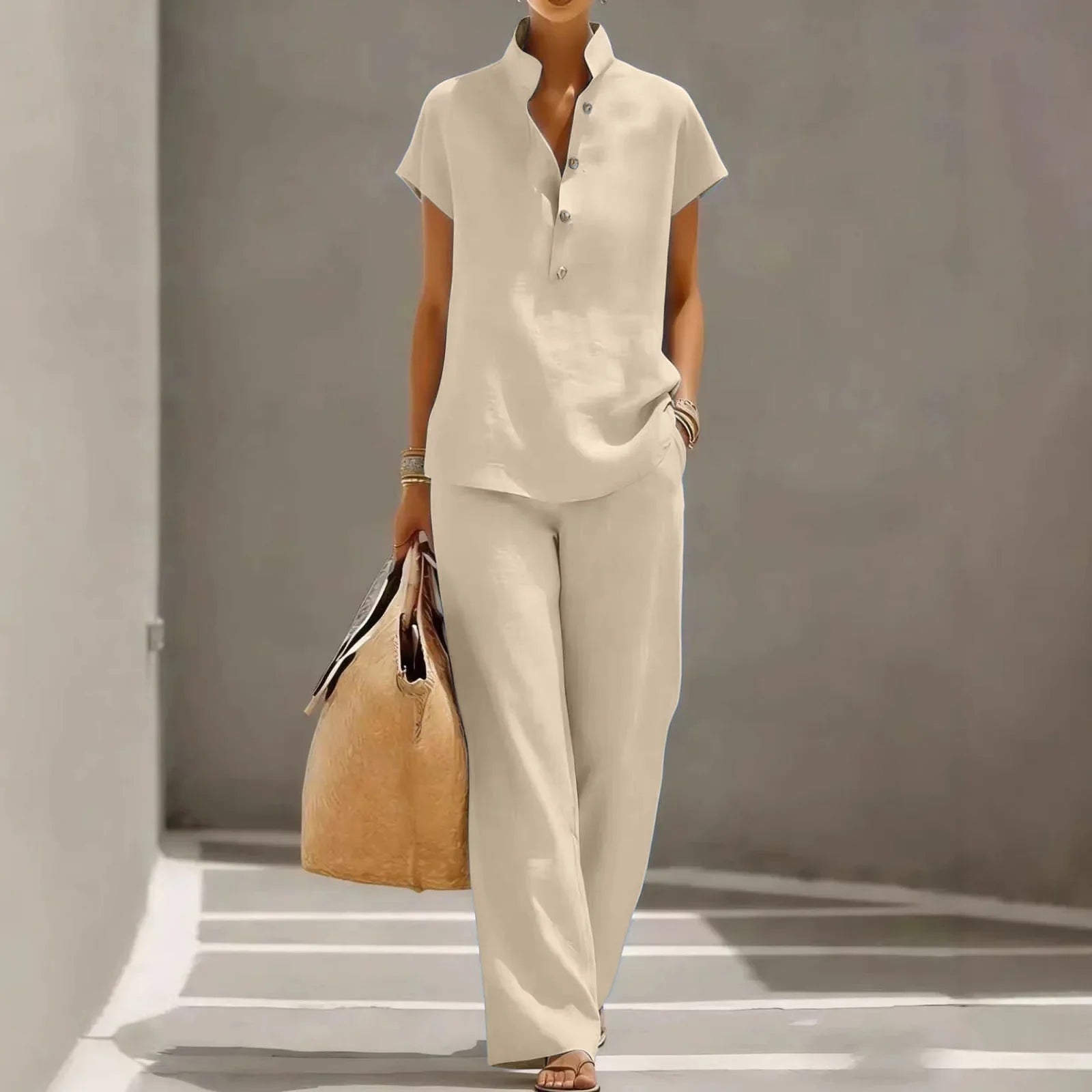 Haven Beck Belle Cotton Linen Matching Set Women's Summer Outfit