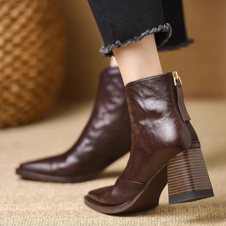 Haven Beck Women's Marielle Square Toe Ankle Boots