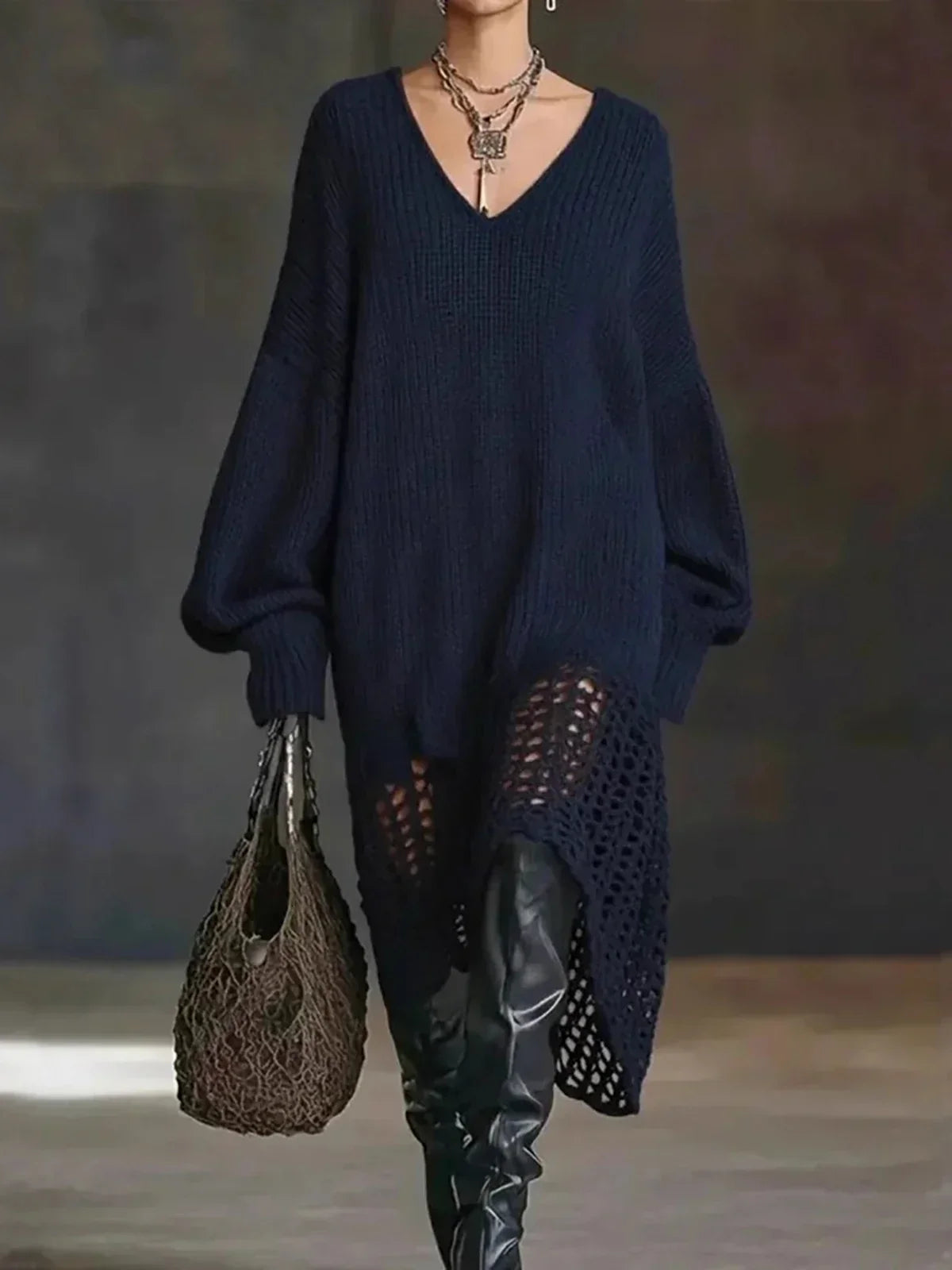 Women's Amaris Hollow Out Sweater Dress