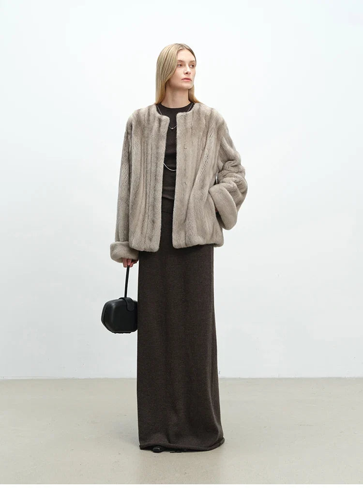 Haven Beck Women's Amaya Faux Fur Plush Short Jacket