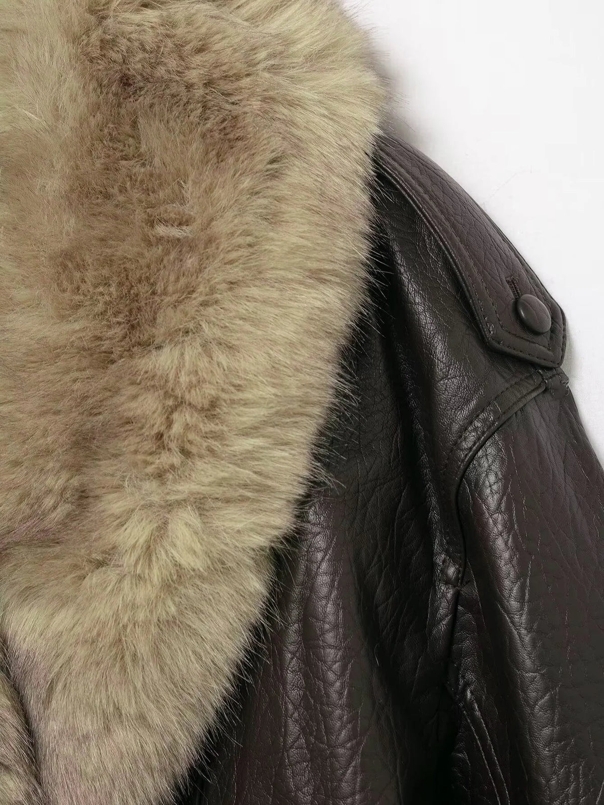 Haven Beck Women's Soerana Faux Leather Winter Jacket