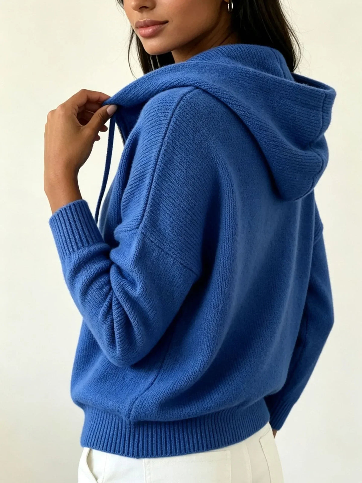 Haven Beck Women's Maribel Ribbed Hood Sweater