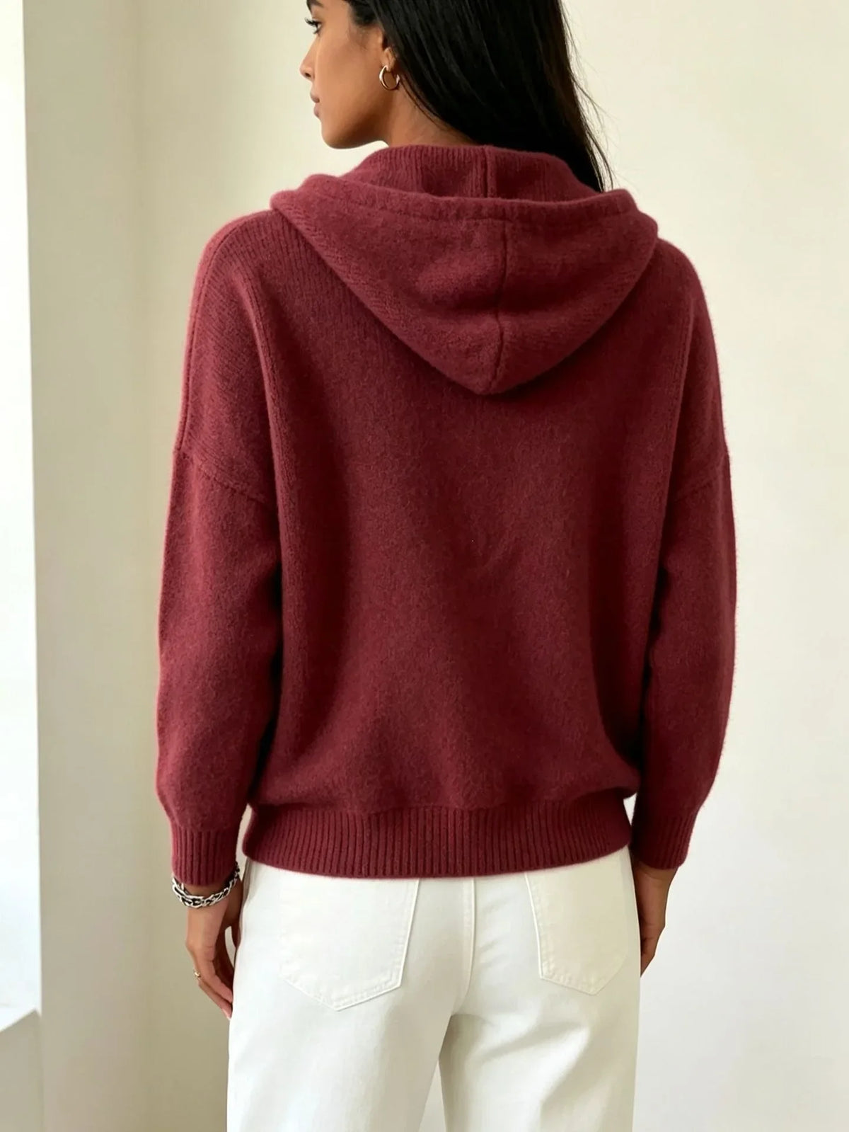 Haven Beck Women's Maribel Ribbed Hood Sweater