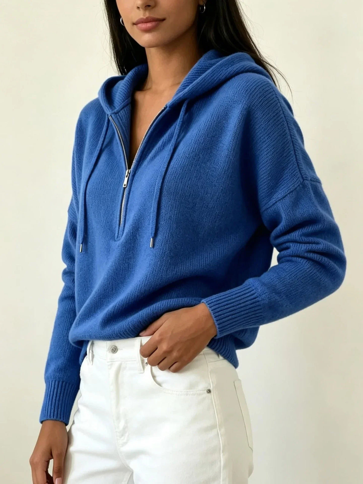 Haven Beck Women's Maribel Ribbed Hood Sweater