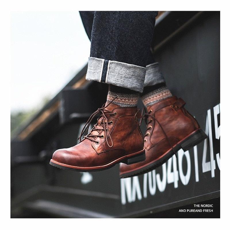 Men's Retro Ankle Boots