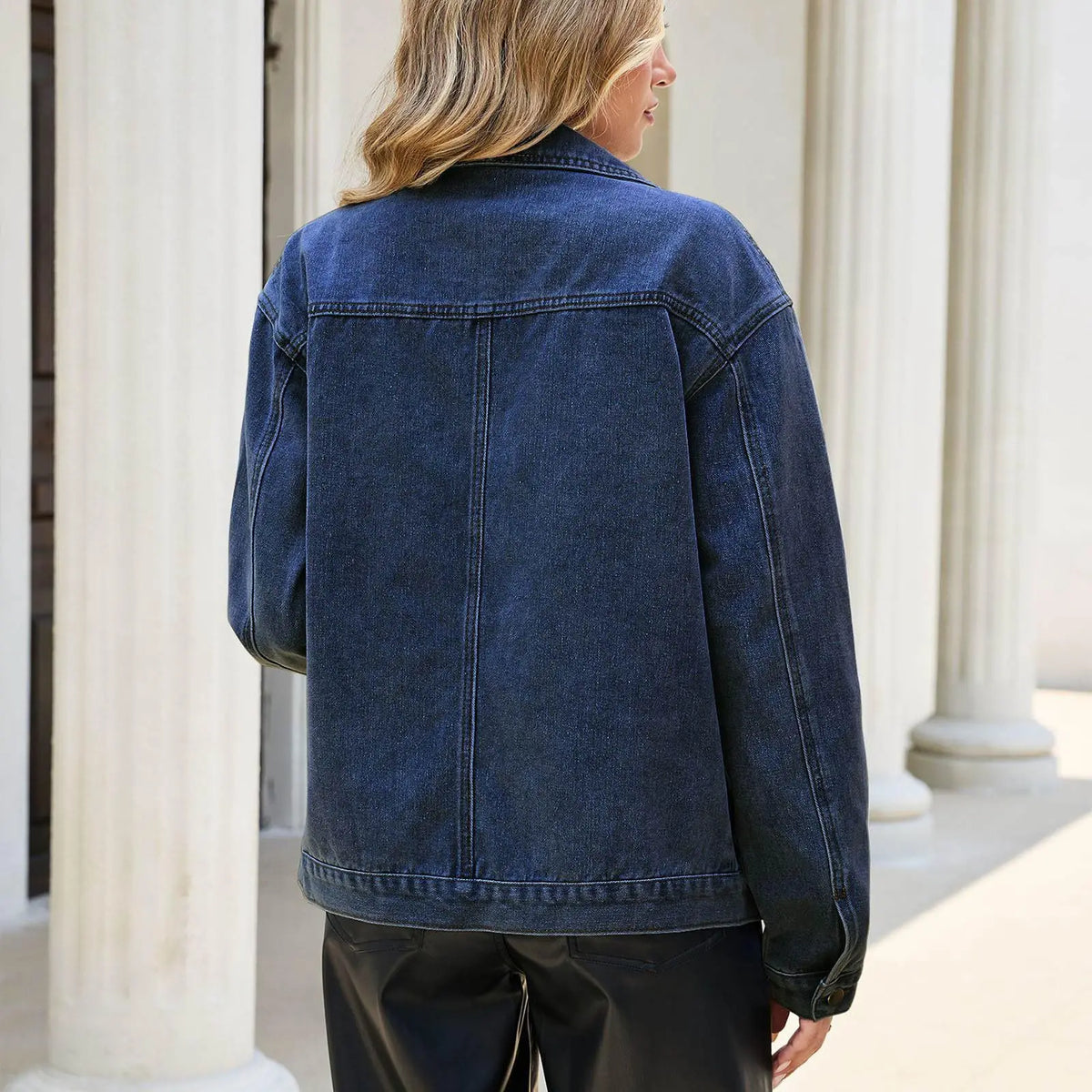 Women's Nadine Stand Collar Denim Jacket