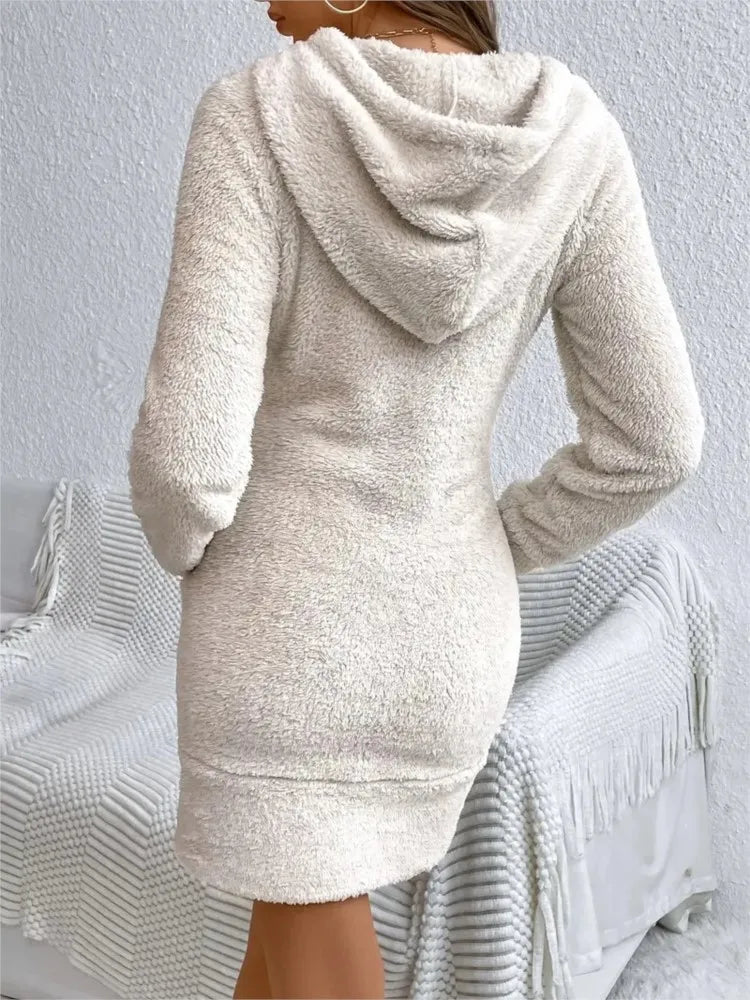 Women's Elowen Hooded Fleece Dress