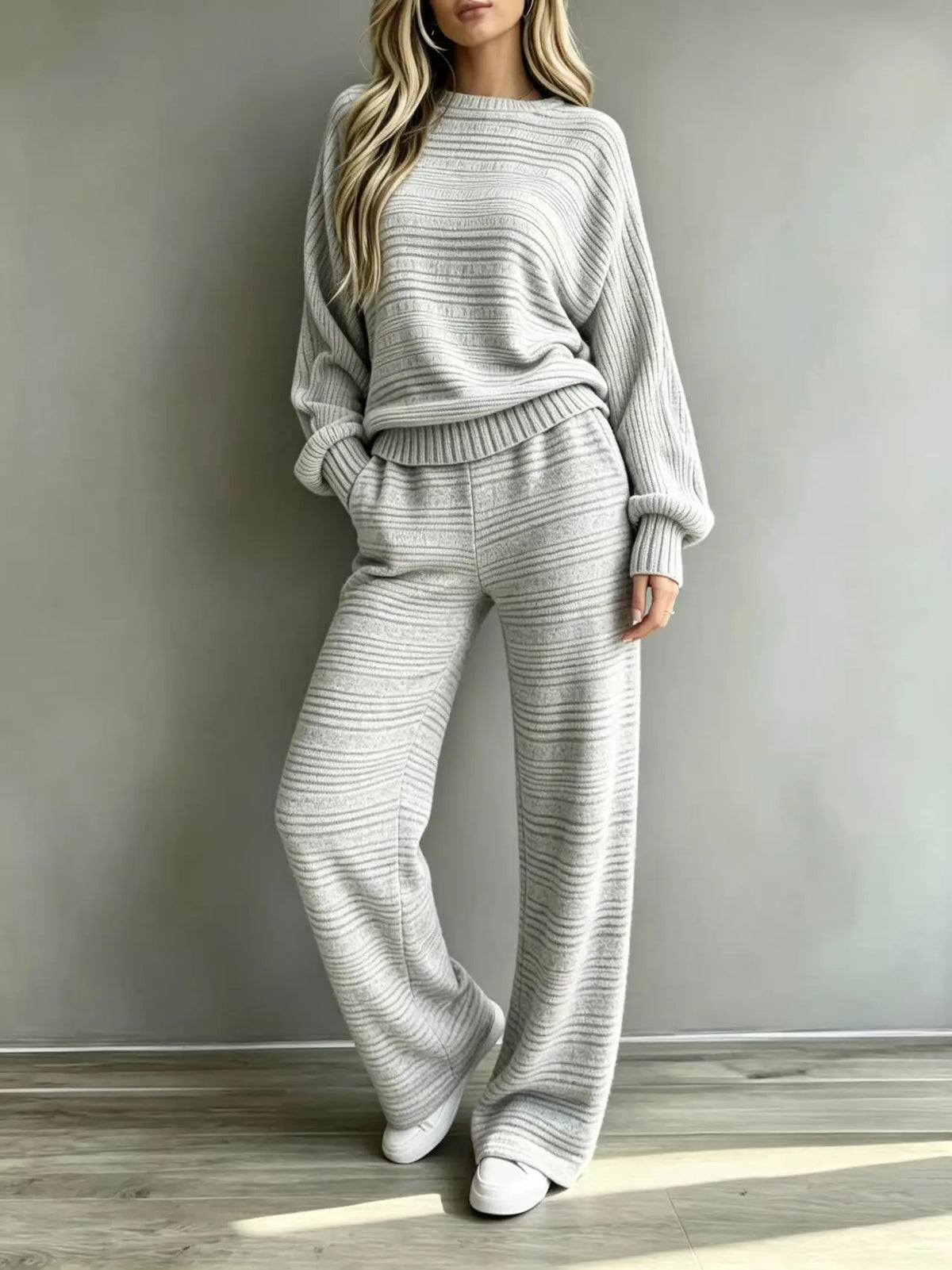 Women's Selene Cozy Stripe Matching Set