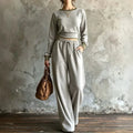Women's Sabine Contrast Trim Sweatshirt Set