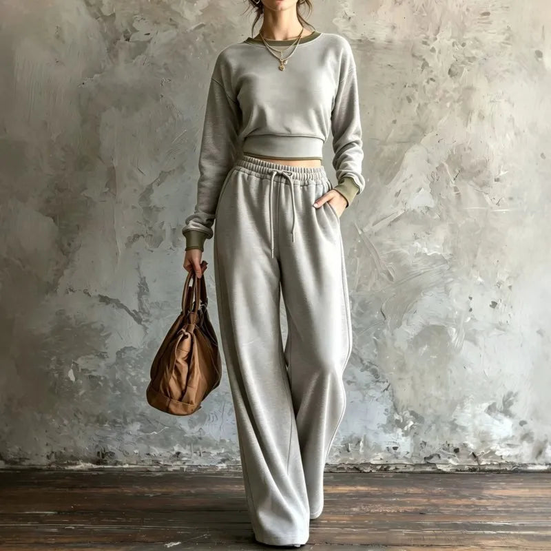 Women's Sabine Contrast Trim Sweatshirt Set