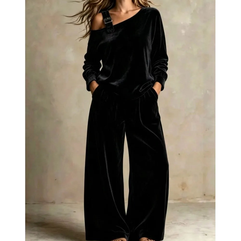 Women's Halcyon Buckle Strap Loungewear Set