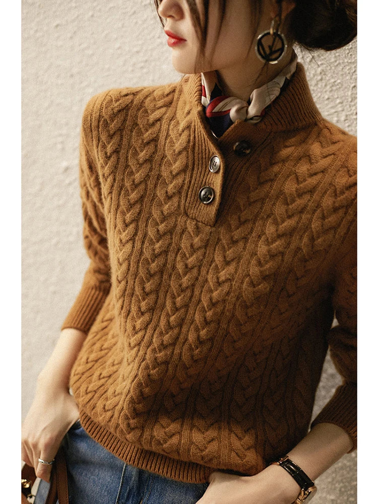 Haven Beck Women's Annika Cable Knit Sweater