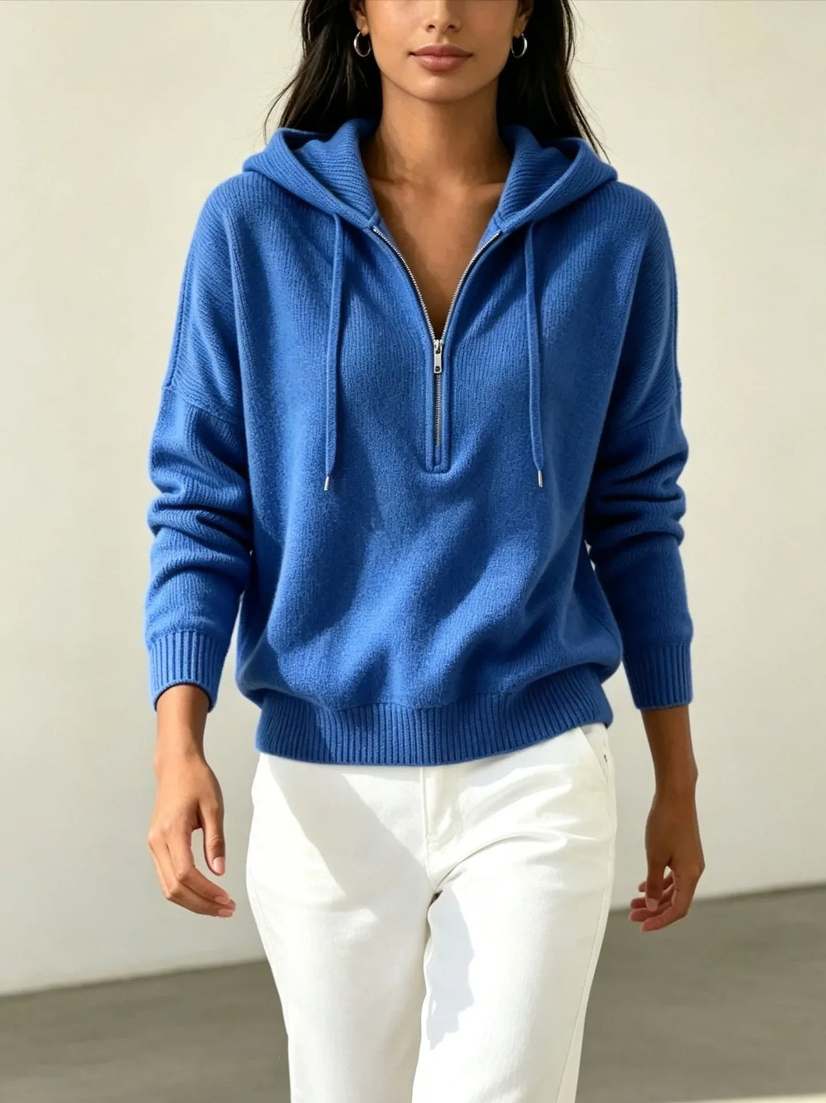 Haven Beck Women's Maribel Ribbed Hood Sweater