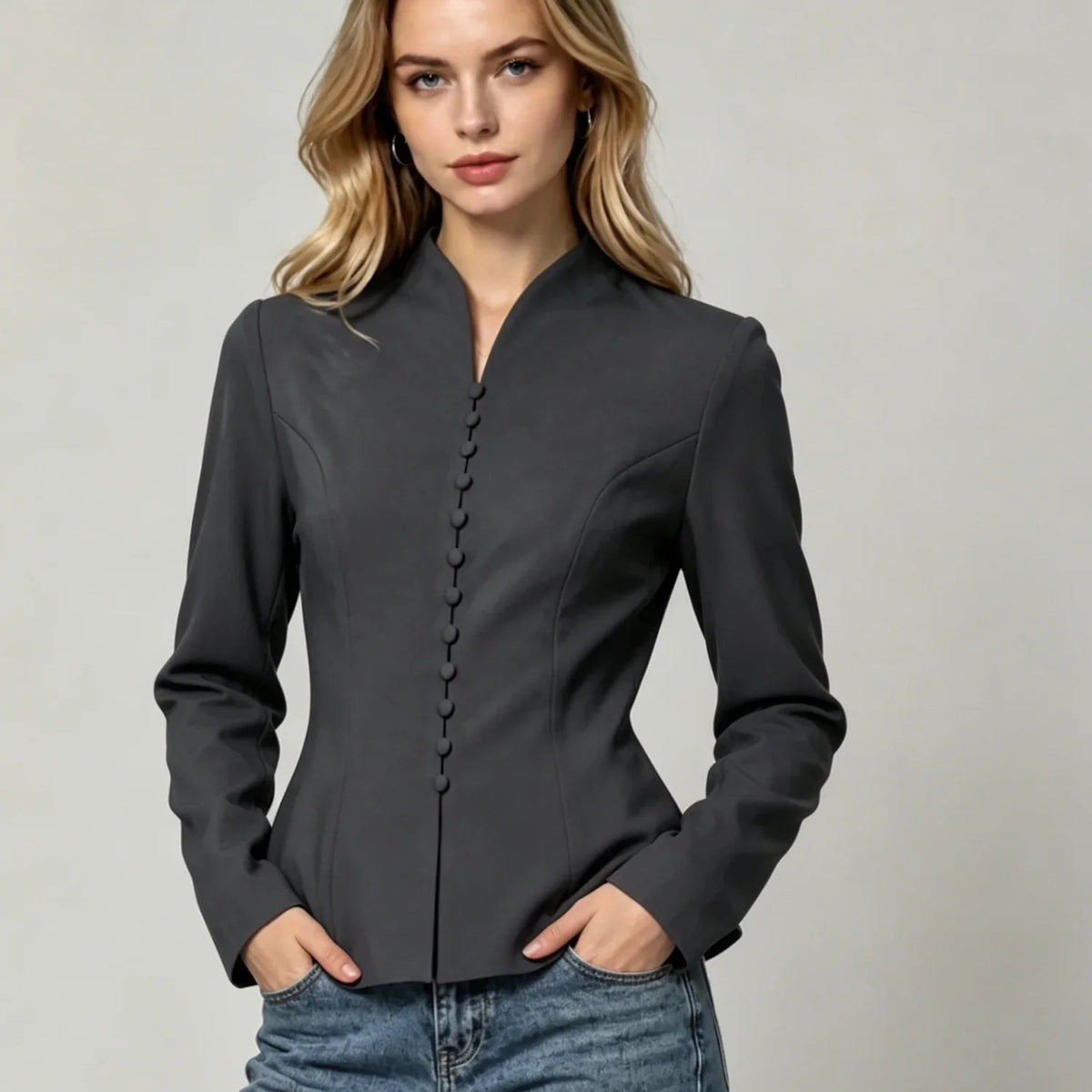 Women's Elodie Classic Peplum Tailored Blazer