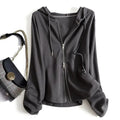 Haven Beck Women's Clarissa Zip Hoodie Jacket Casual Long Sleeve