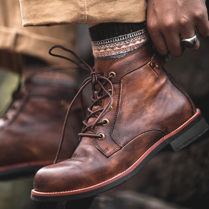 Men's Retro Ankle Boots
