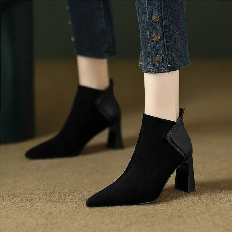 Haven Beck Women's Romy Pointed Toe Ankle Boots