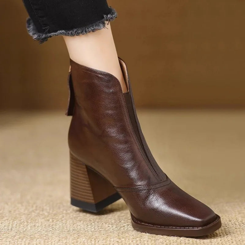 Haven Beck Women's Marielle Square Toe Ankle Boots