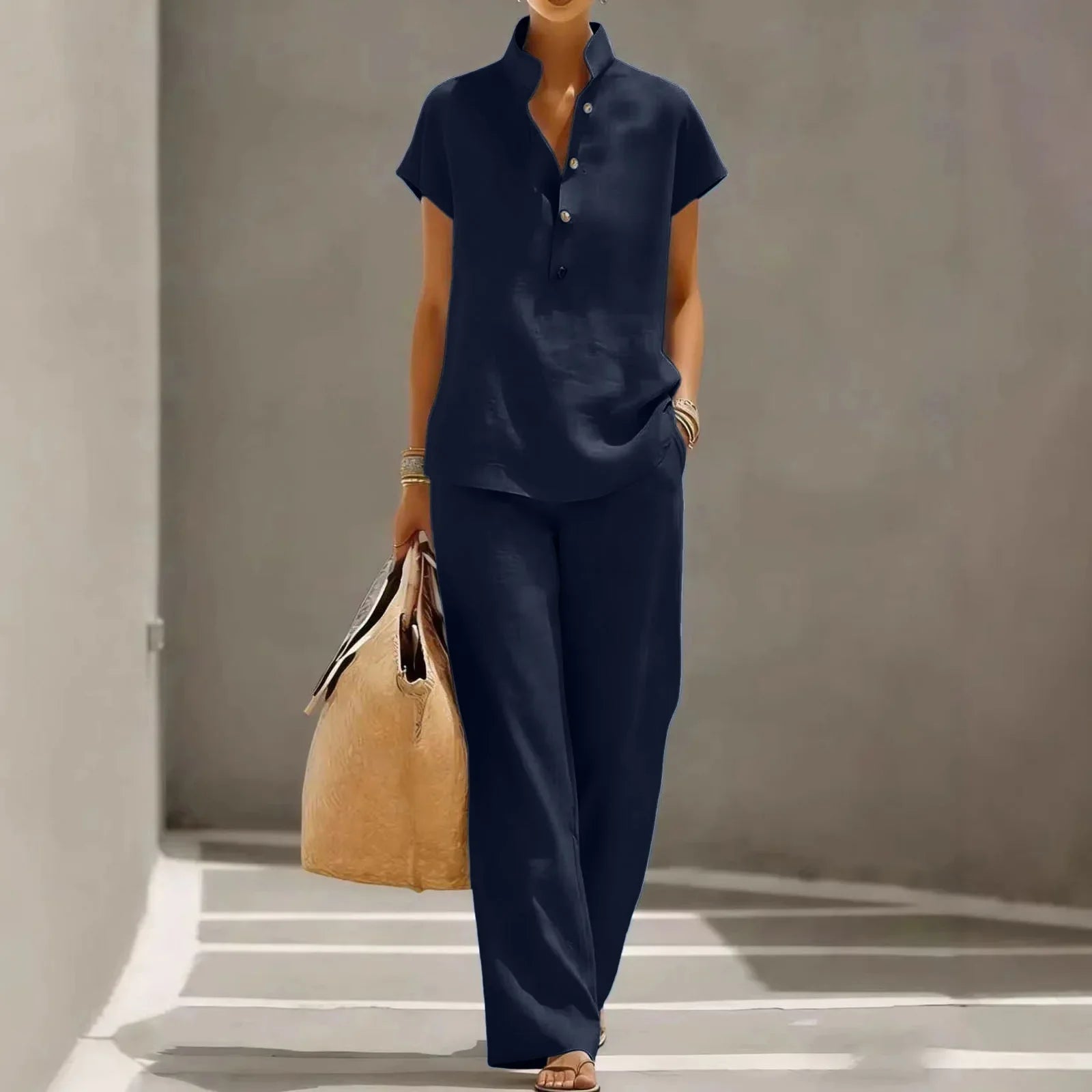 Haven Beck Belle Cotton Linen Matching Set Women's Summer Outfit