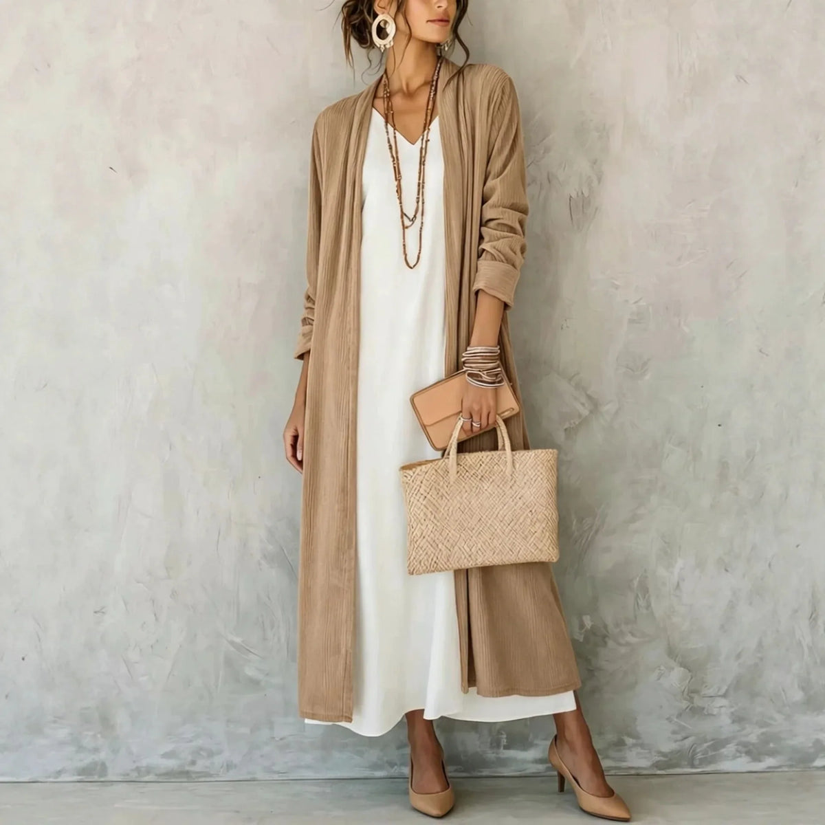 Haven Beck Women's Marlowe Relaxed Fit Long Cardigan