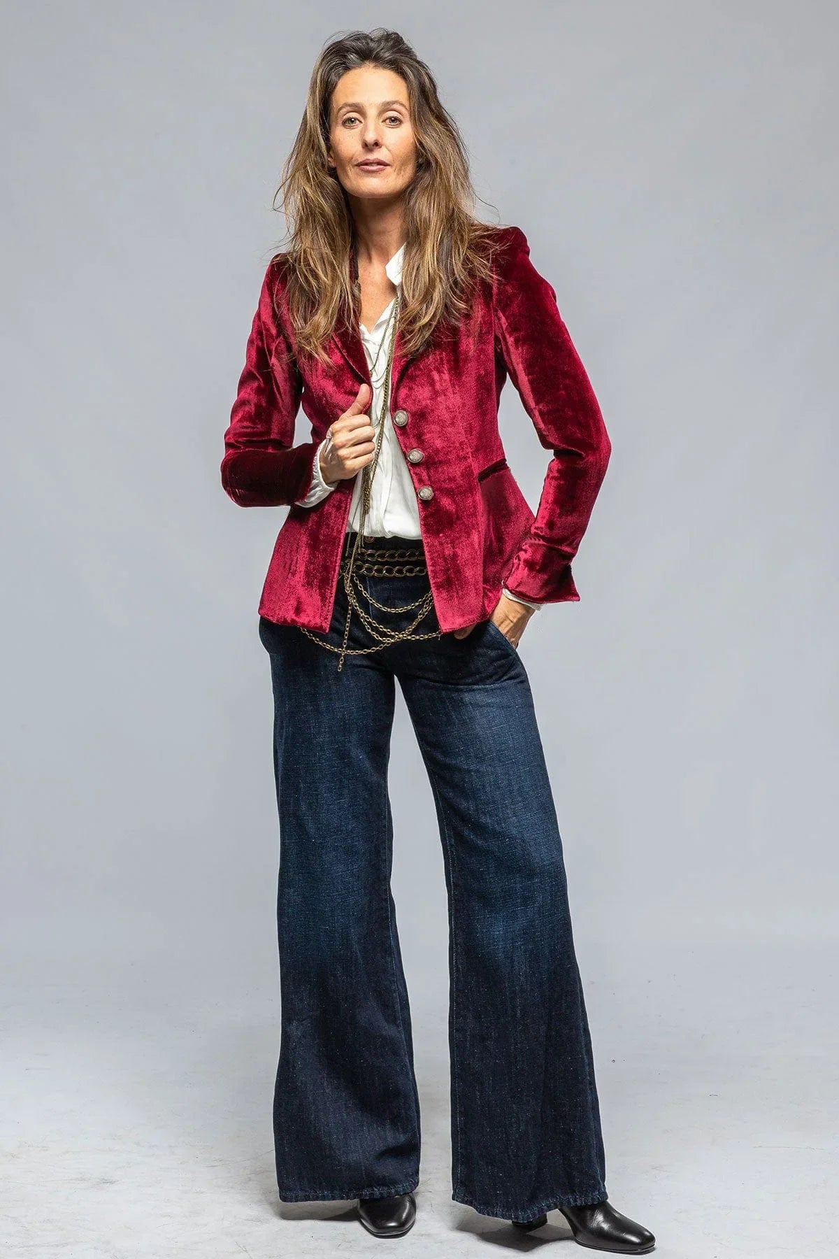 Haven Beck Women's Florence Tailored Velvet Blazer