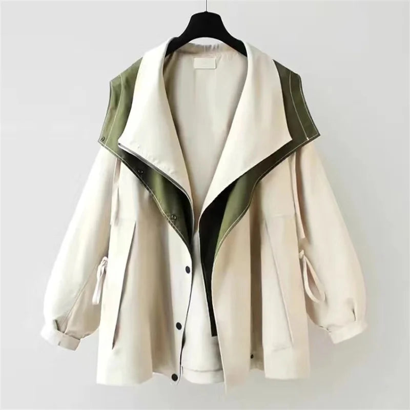 Women's Harlow Contrast Collar Trench