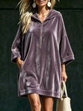 Women's Olivia Plush Hooded Mini Dress