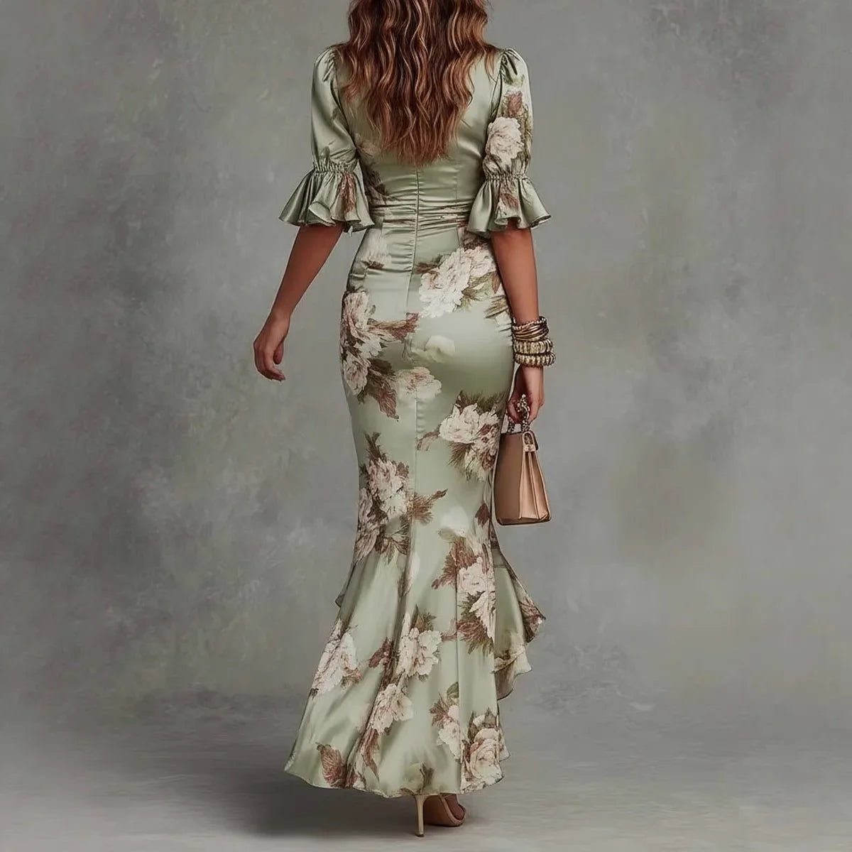 Haven Beck Shelby Women's V-Neck Floral Maxi Dress