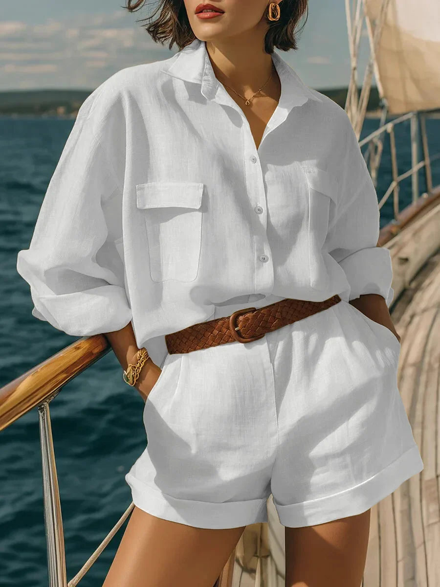 Haven Beck Avery Long Sleeve Casual Two-Piece Matching Set