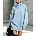 Haven Beck Women's Adaline Button Sweatshirt Dress