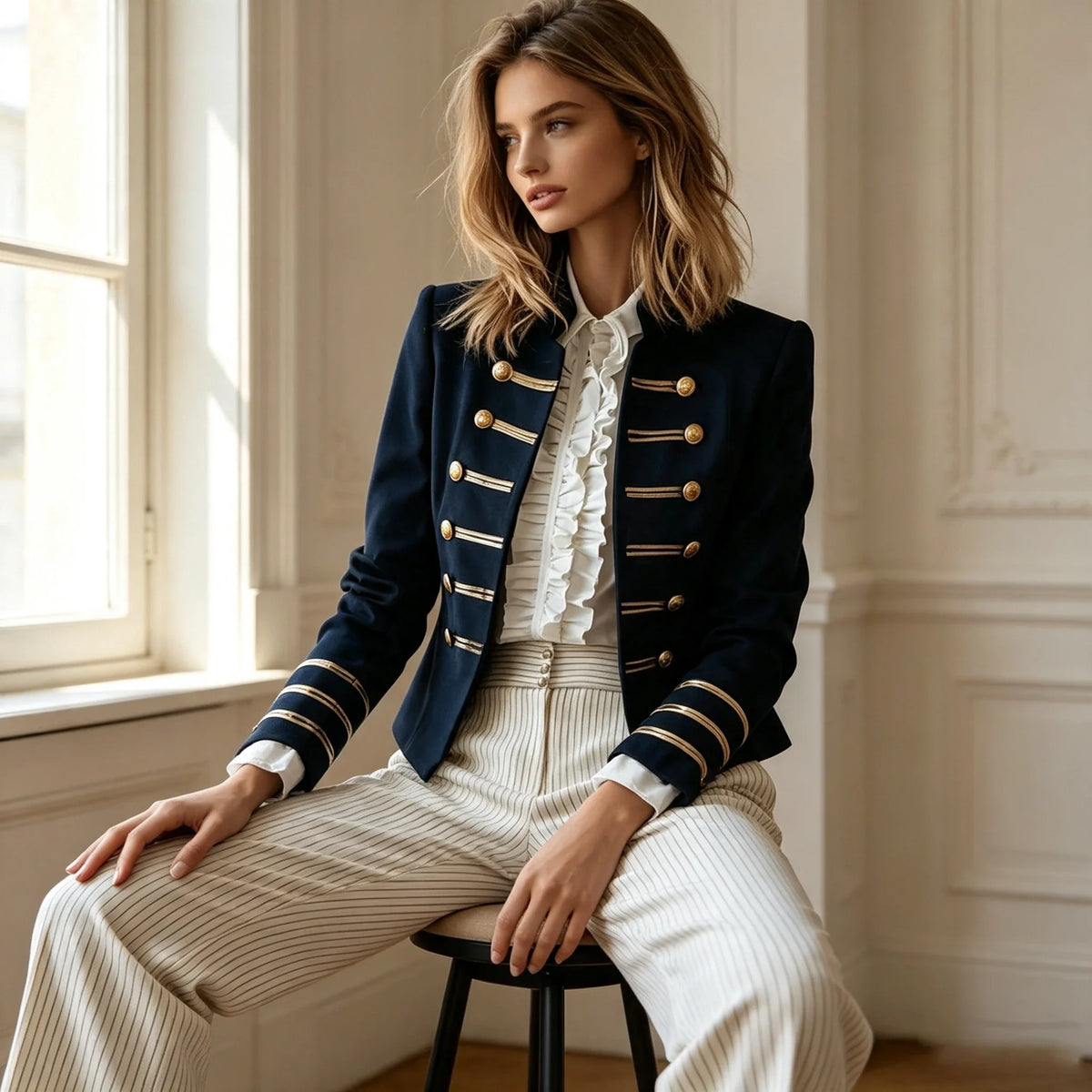 Haven Beck Women's Camille Tailored Military Jacket