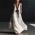 Haven Beck Clara Lightweight Summer Maxi Dress V-Neck