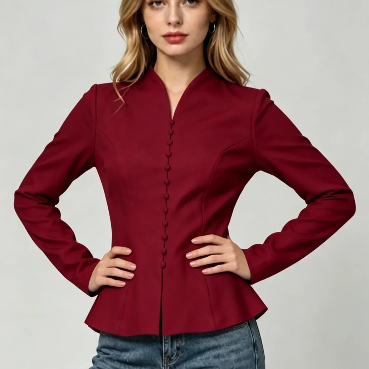 Women's Elodie Classic Peplum Tailored Blazer