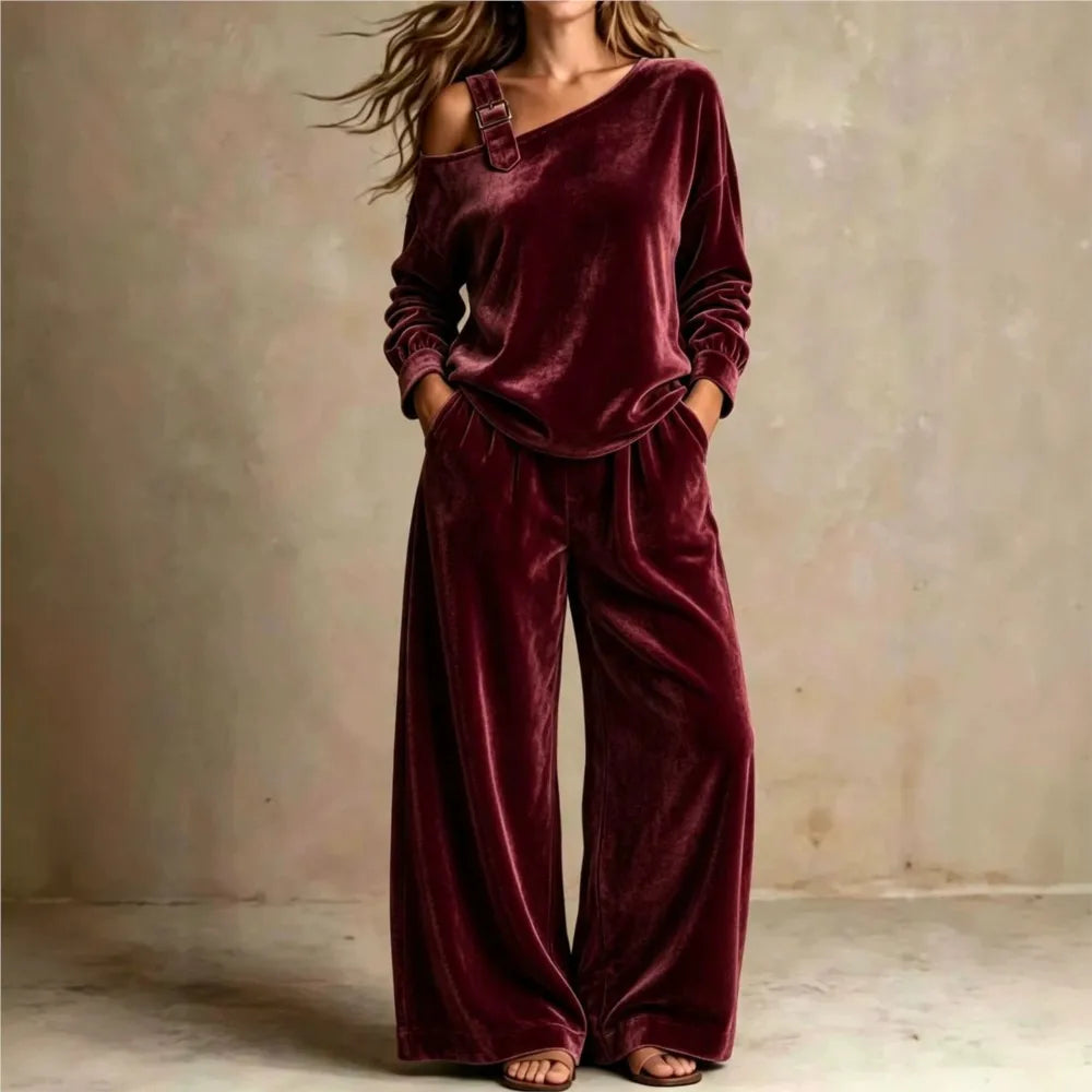 Women's Halcyon Buckle Strap Loungewear Set