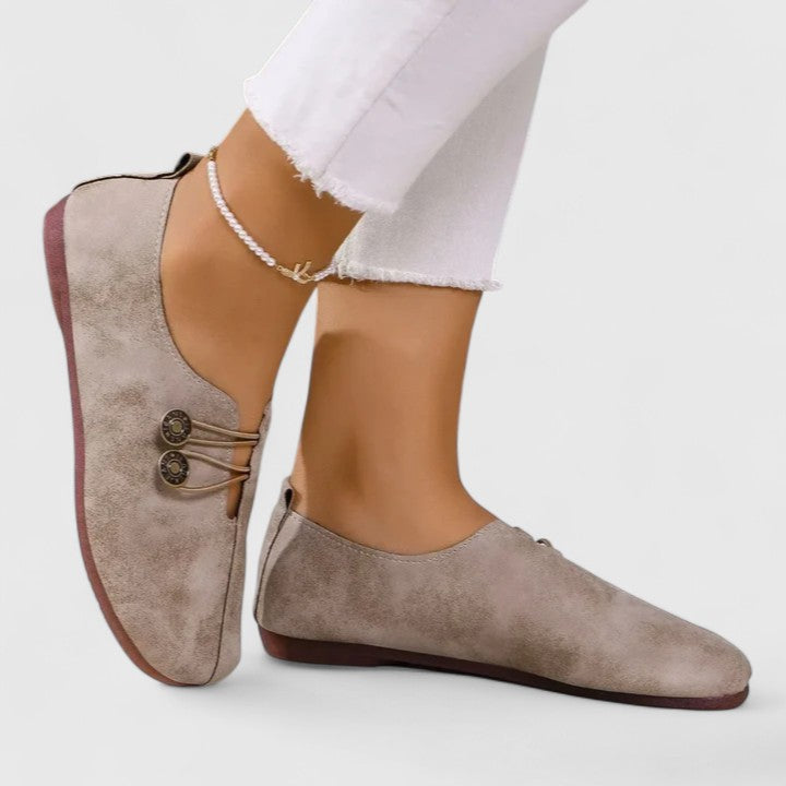 The Hills Nashville Kyline Elegant Women's Loafers Foldable Elastic Button