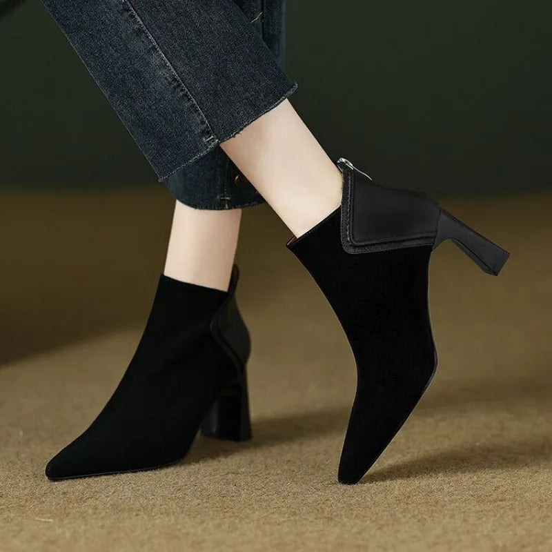 Haven Beck Women's Romy Pointed Toe Ankle Boots