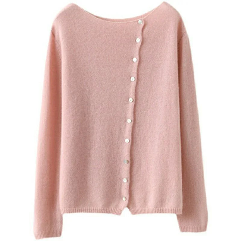 Haven Beck Women's Anya Asymmetric Button Cardigan