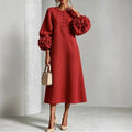 Women's Isadora Button Front Knit Midi Dress