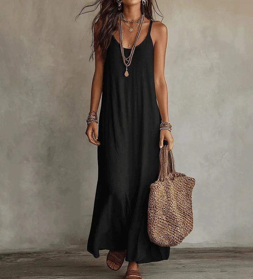 Haven Beck Women's Rhea Relaxed Cami Maxi Dress Sleeveless