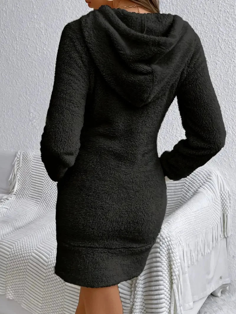 Women's Elowen Hooded Fleece Dress