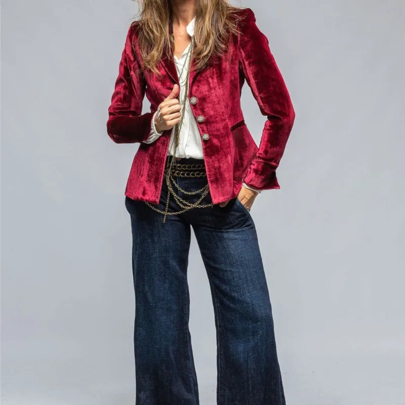 Haven Beck Women's Florence Tailored Velvet Blazer