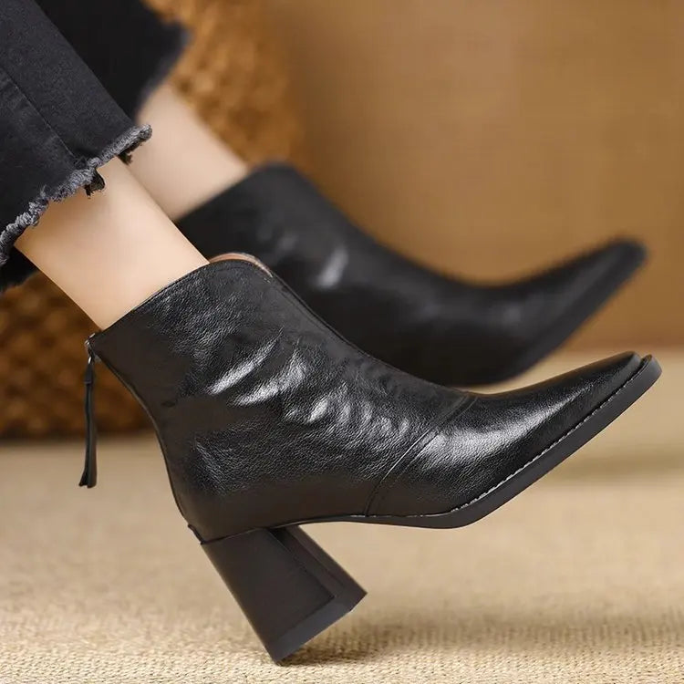 Haven Beck Women's Marielle Square Toe Ankle Boots